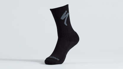 Merino Midweight Tall Logo Socks