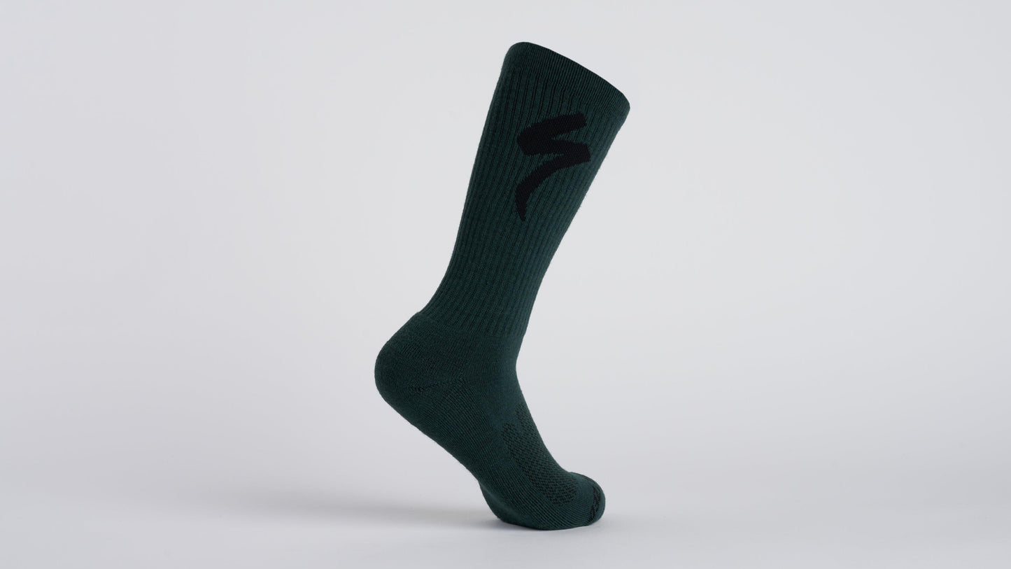 Merino Midweight Tall Logo Socks